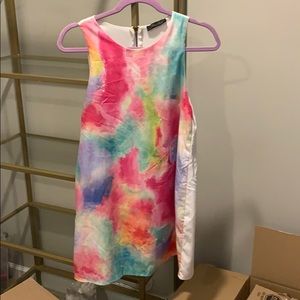 Honey Punch Water Color Shift Dress